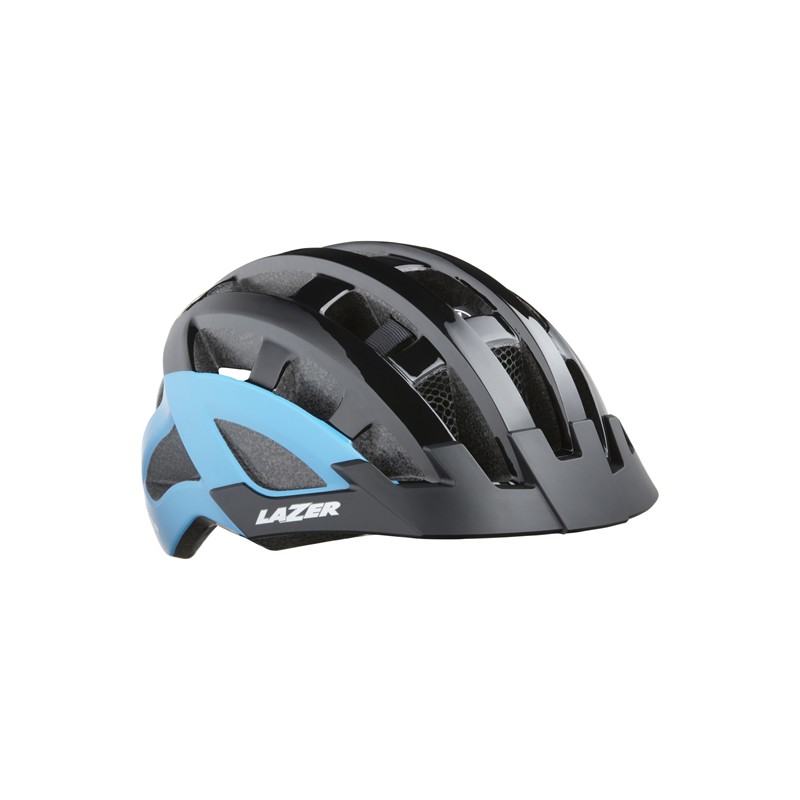 Lazer Kask Comp DLX Black Blue Uni +Siatka +LED