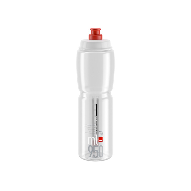 Elite Bidon Jet Clear Czerwony 950ml