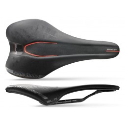 Siodło SELLE ITALIA SLR BOOST KIT CARBONIO L (id match - L1) carbon/keramic 7x9, fibra-tek, czarne (DWZ)