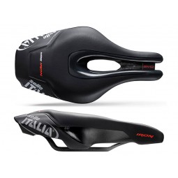 Siodło SELLE ITALIA IRON EVO KIT CARBONIO SUPERFLOW SD miękkie (id match - universal) ti 316 tube 7, fibra-tek, czarne (DWZ)