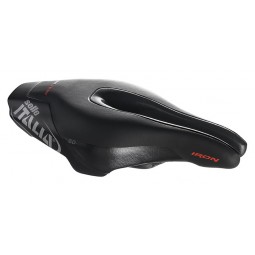 Siodło SELLE ITALIA IRON EVO KIT CARBONIO SUPERFLOW SD miękkie (id match - universal) ti 316 tube 7, fibra-tek, czarne (DWZ)