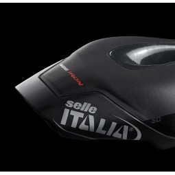Siodło SELLE ITALIA IRON EVO KIT CARBONIO SUPERFLOW HD twarde (id match - universal) ti 316 tube 7, fibra-tek, czarne (DWZ)
