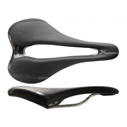 Siodło SELLE ITALIA SLR BOOST X-CROSS SUPERFLOW L (id match - L3) ti 316 tube 7, fibra-tek, czarne (NEW)