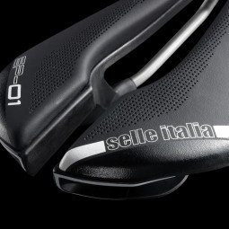 Siodło SELLE ITALIA SP-01 BOOST SUPERFLOW L (id match - L3) TI 316 Tube 7, fibra-tek, 194g czarne (NEW)