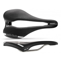 Siodło SELLE ITALIA SLR BOOST LADY SUPERFLOW S (id match - S3) ti 316 tube 7, fibra-tek, czarne (NEW)