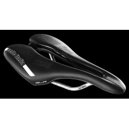 Siodło SELLE ITALIA SLR BOOST LADY SUPERFLOW S (id match - S3) ti 316 tube 7, fibra-tek, czarne (NEW)