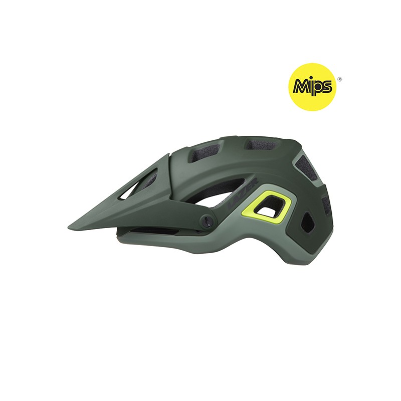 Lazer Kask Impala MIPS CE Matte Dark Green F-Yellow M