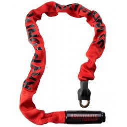 ZAPIĘCIE ŁAŃCUCHOWE KRYPTONITE KEEPER 785 INTEGRATED CHAIN RED 0,7CM X 85CM