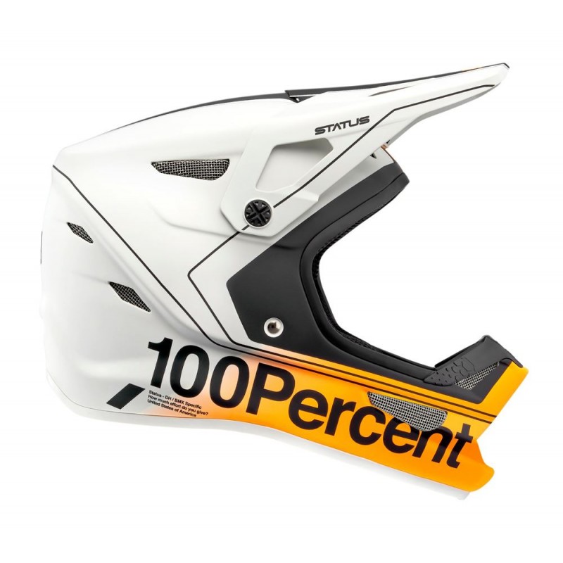 Kask full face 100% STATUS DH/BMX Helmet Carby Silver