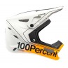 Kask full face juniorski 100% STATUS DH/BMX Helmet Carby Silver