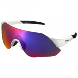 Okulary Aerolite Met White Smoke Red Mirror