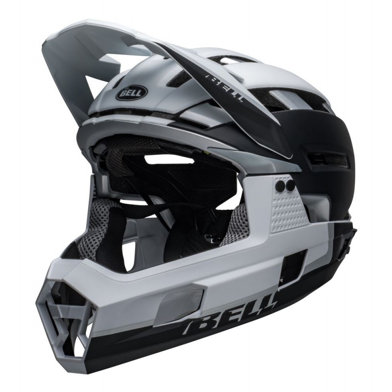 Kask full face BELL SUPER AIR R MIPS SPHERICAL matte black white roz. M (55-59 cm) (NEW)