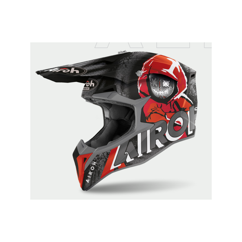 KASK AIROH WRAAP ALIEN RED MATT