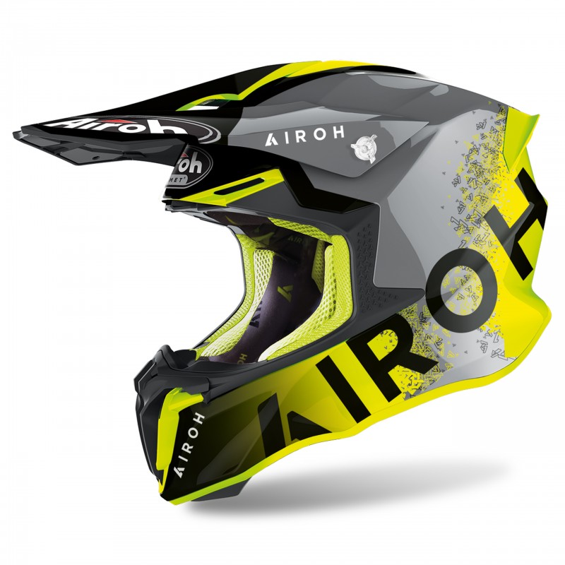 KASK AIROH TWIST 2.0 BIT YELLOW GLOSS