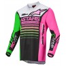 BLUZA ALPINESTARS RACER COMPASS BLACK/NEON GREEN/FLUO PINK