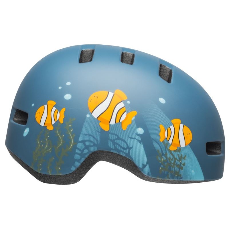 Kask dziecięcy BELL LIL RIPPER clown fish matte gray blue (NEW)