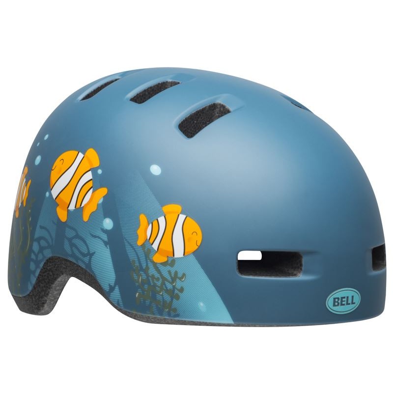 Kask dziecięcy BELL LIL RIPPER clown fish matte gray blue (NEW)