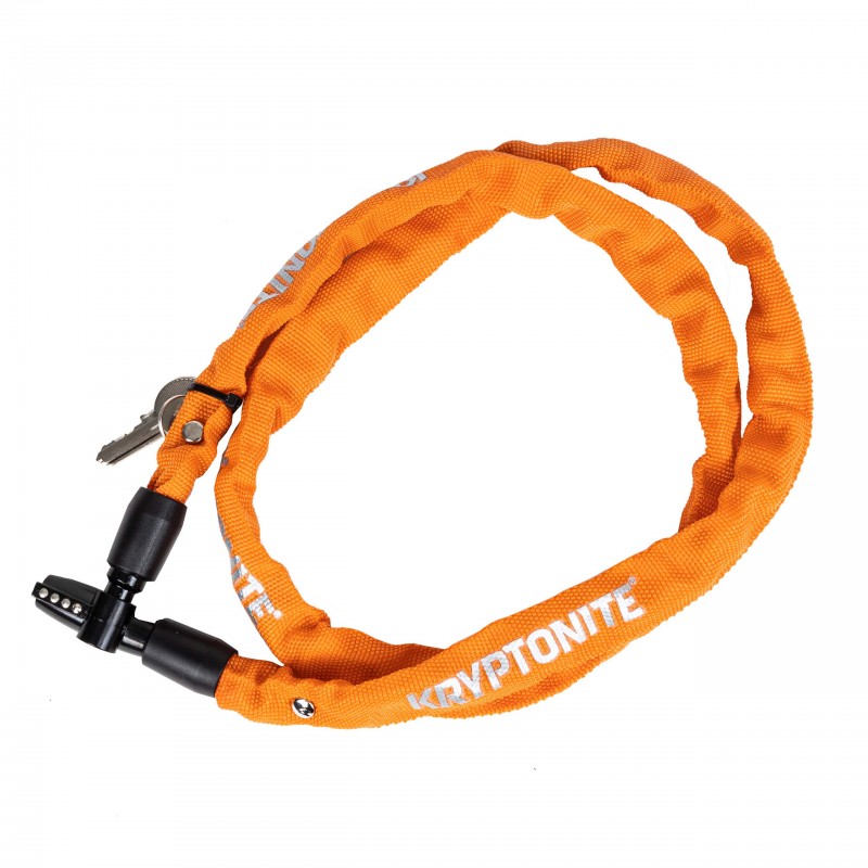 ZAPIĘCIE ŁAŃCUCHOWE KRYPTONITE KEEPER 411 NA KLUCZ ORANGE 0,4CM X 110CM