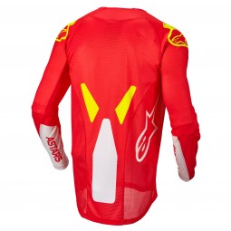 BLUZA ALPINESTARS TECHSTAR FACTORY FLUO RED/WHITE/FLUO YELLOW