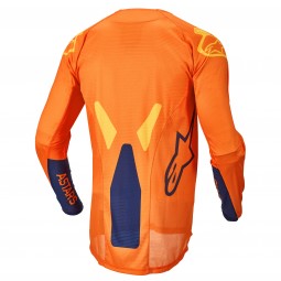 BLUZA ALPINESTARS TECHSTAR FACTORY ORANGE/DARK BLUE/WARM YELLOW