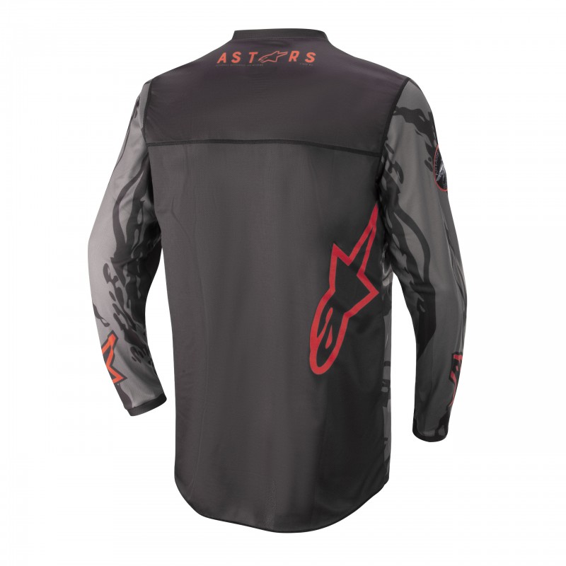 BLUZA ALPINESTARS RACER TACTICAL BLACK/GREY CAMO/FLUO RED