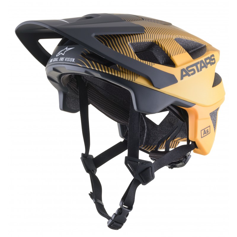 KASK ROWEROWY ALPINESTARS VECTOR PRO A2 EBONY TANGERINE MATT