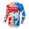 BLUZA ALPINESTARS RACER SQUAD WHITE/RED/YELLOW/TURQUOISE