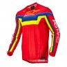 BLUZA ALPINESTARS TECHSTAR QUADRO BRIGHT RED/FLUO YELLOW/BLUE