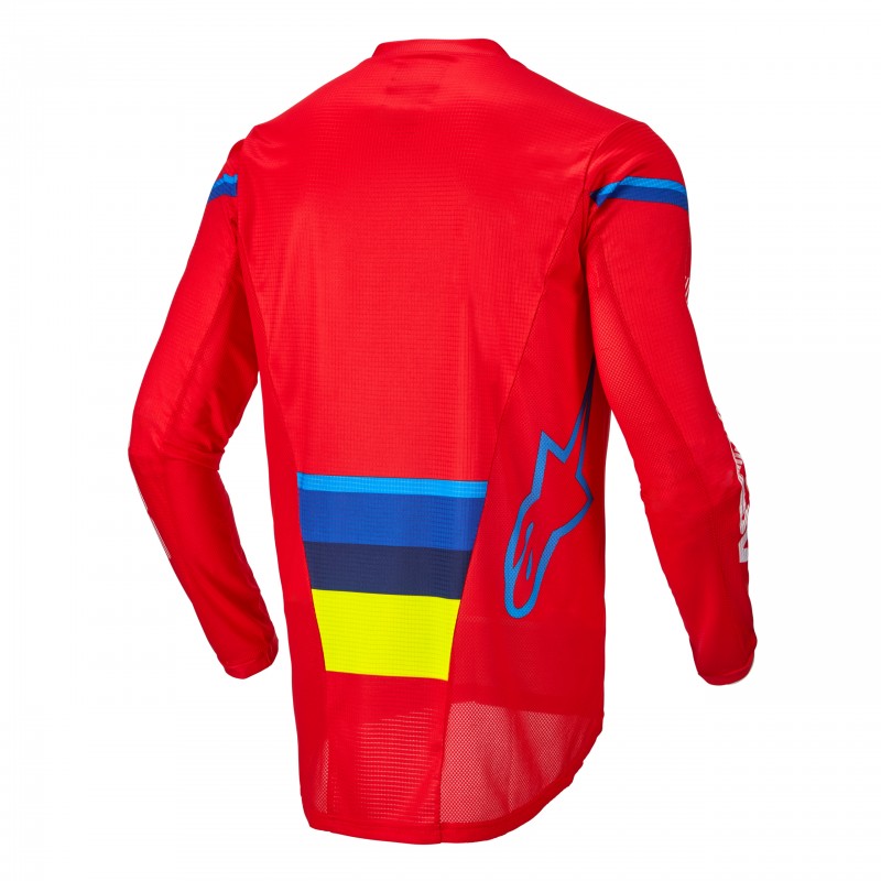 BLUZA ALPINESTARS TECHSTAR QUADRO BRIGHT RED/FLUO YELLOW/BLUE