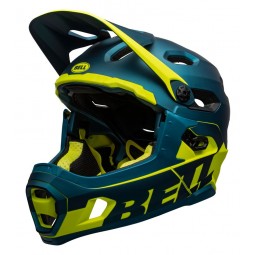 Kask full face BELL SUPER DH MIPS SPHERICAL matte gloss blue hi-viz (NEW)