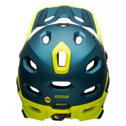 Kask full face BELL SUPER DH MIPS SPHERICAL matte gloss blue hi-viz (NEW)