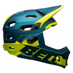Kask full face BELL SUPER DH MIPS SPHERICAL matte gloss blue hi-viz (NEW)