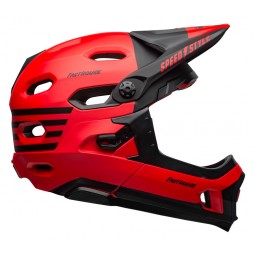 Kask full face BELL SUPER DH MIPS SPHERICAL fasthouse matte gloss red black (NEW)