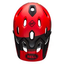 Kask full face BELL SUPER DH MIPS SPHERICAL fasthouse matte gloss red black (NEW)