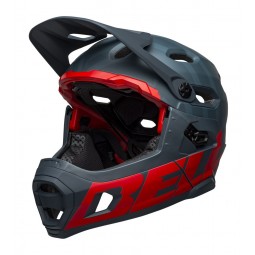 Kask full face BELL SUPER DH MIPS SPHERICAL matte blue crimson (NEW)