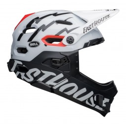 Kask full face BELL SUPER DH MIPS SPHERICAL fasthouse matte gloss black white (NEW)