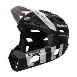 Kask full face BELL SUPER AIR R MIPS SPHERICAL matte black white fasthouse (NEW)