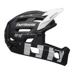 Kask full face BELL SUPER AIR R MIPS SPHERICAL matte black white fasthouse (NEW)