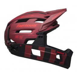 Kask full face BELL SUPER AIR R MIPS SPHERICAL matte red black fasthouse (NEW)