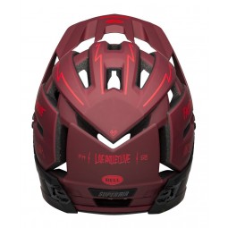 Kask full face BELL SUPER AIR R MIPS SPHERICAL matte red black fasthouse (NEW)