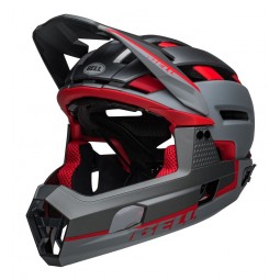 Kask full face BELL SUPER AIR R MIPS SPHERICAL matte gray red (NEW)