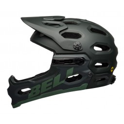 Kask full face BELL SUPER 3R MIPS matte green (NEW)