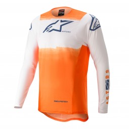 BLUZA ALPINESTARS SUPERTECH FOSTER WHITE/ORANGE DARK BLUE