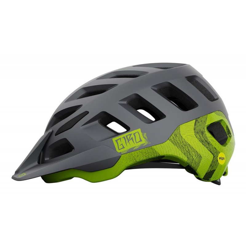 Kask mtb GIRO RADIX matte metallic black ano lime (NEW)