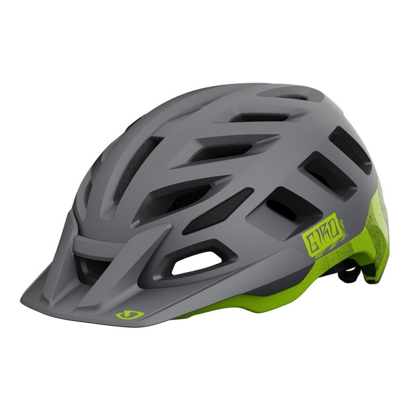 Kask mtb GIRO RADIX INTEGRATED MIPS matte metallic black ano lime (NEW)