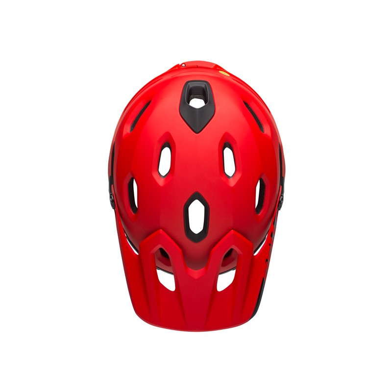 Kask full face BELL SUPER DH MIPS SPHERICAL matte gloss crimson black