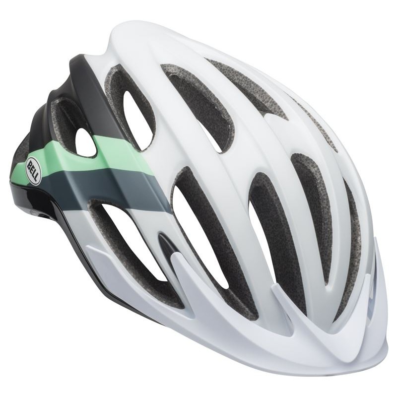 Kask mtb BELL DRIFTER logic matte gloss white black mint