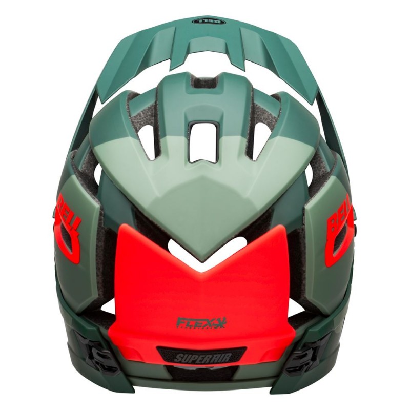 Kask full face BELL SUPER AIR R MIPS SPHERICAL matte gloss green infrared (NEW)