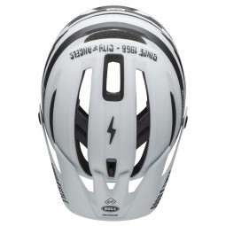 Kask mtb BELL SIXER INTEGRATED MIPS fasthouse stripes matte white black