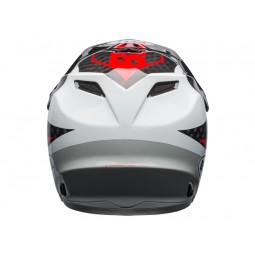 Kask full face BELL FULL-9 CARBON gloss white black hibiscus rio roz. M (55–57 cm)